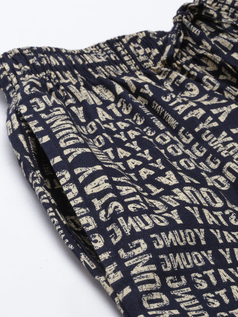 White Checks Lounge Pant
